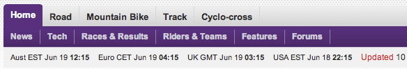 Cyclingnews.com Menu