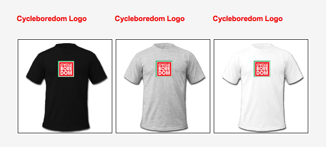 Cycleboredom Spreadshirt examples