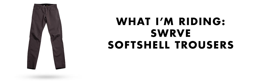 Cycleboredom reviews the swrve Softshell Trousers