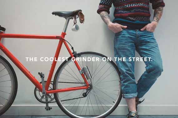 Gear Grinder Fixie Mounted Coffee Grinder